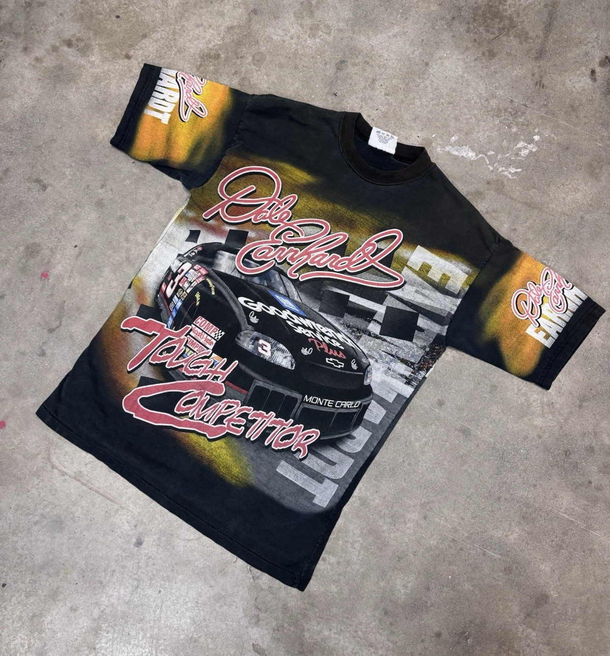 90’s Dale Earnhardt AOP USA NASCAR Tough Competitor Rare Smoked Out/Faded (L)
