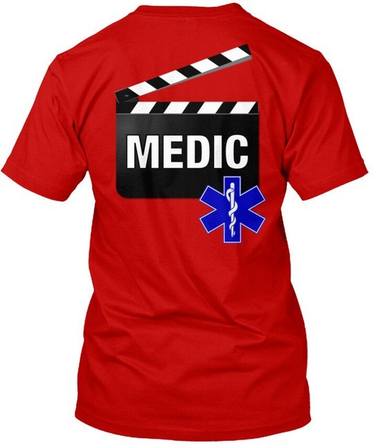 Set Medic Clapboard – Premium Tee T-Shirt Made in the USA Size S to 5XL