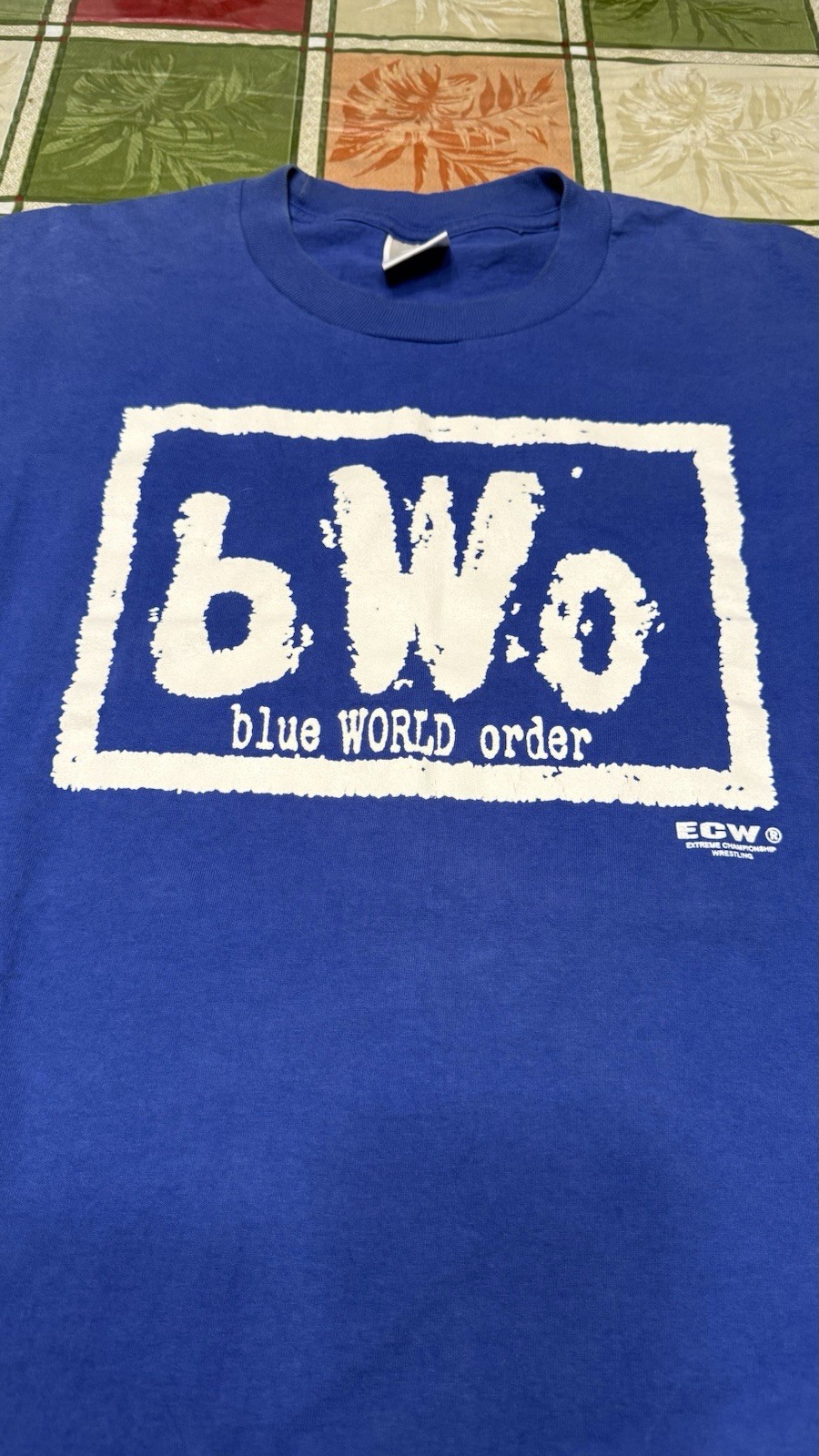 Rare Vintage 90’s ECW Wrestling bWo Blue World Order T Shirt XL Extra Large