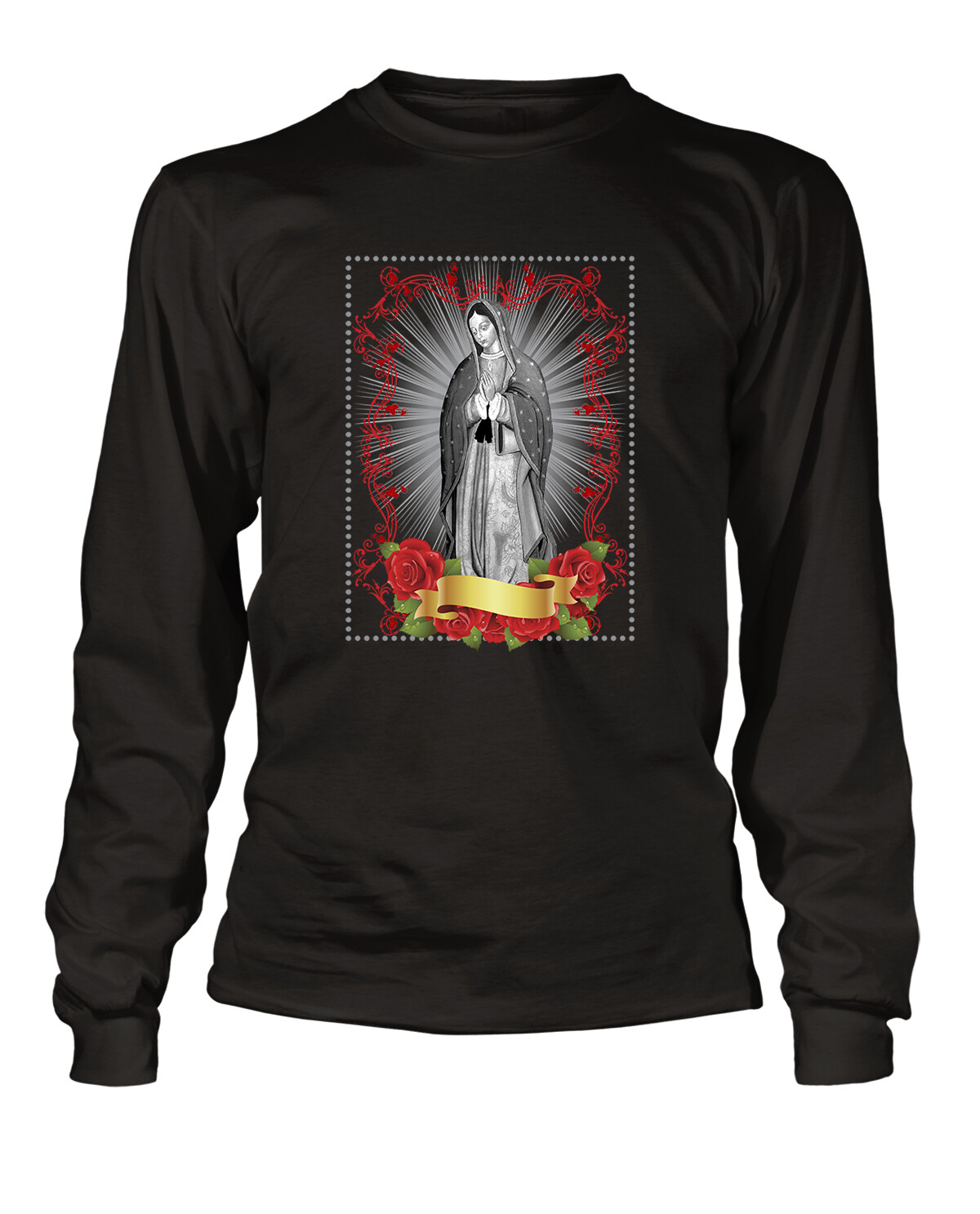 Virgin Maria Mens Pro Club Shaka Tee Shirt Big Tall Small Religious Graphic Tee