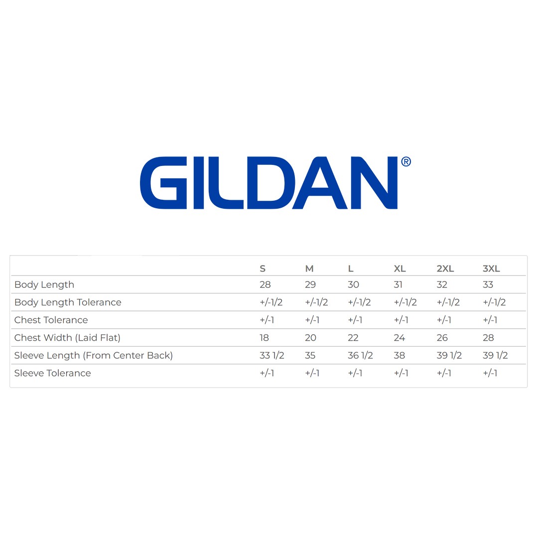 Gildan G540 Unisex Heavy Cotton Preshrunk Tshirt Long Sleeve Classic Fit T-Shirt