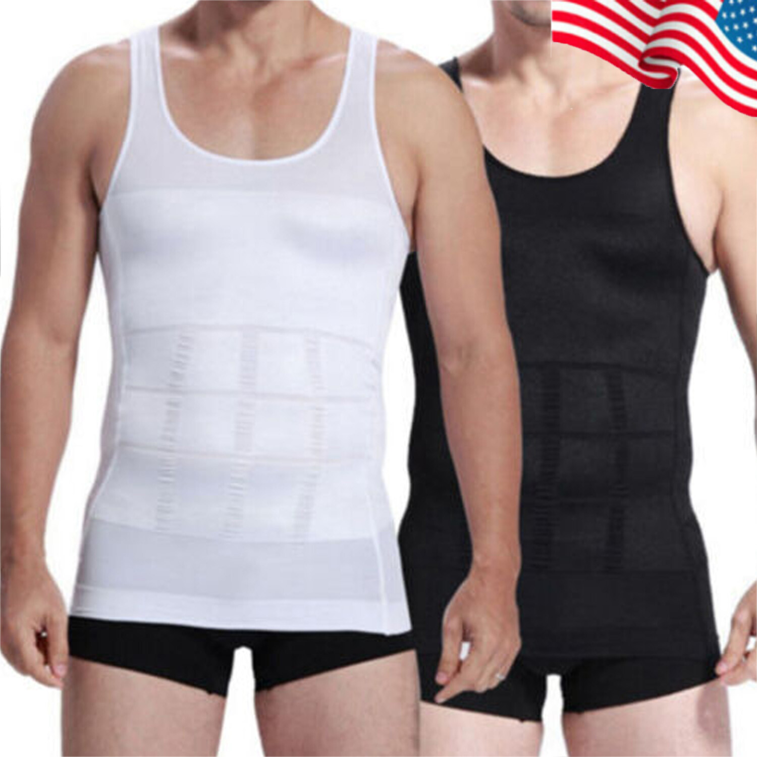 Gynecomastia Compression T-Shirts for Men Slimming Undershirt Body Shaper Top