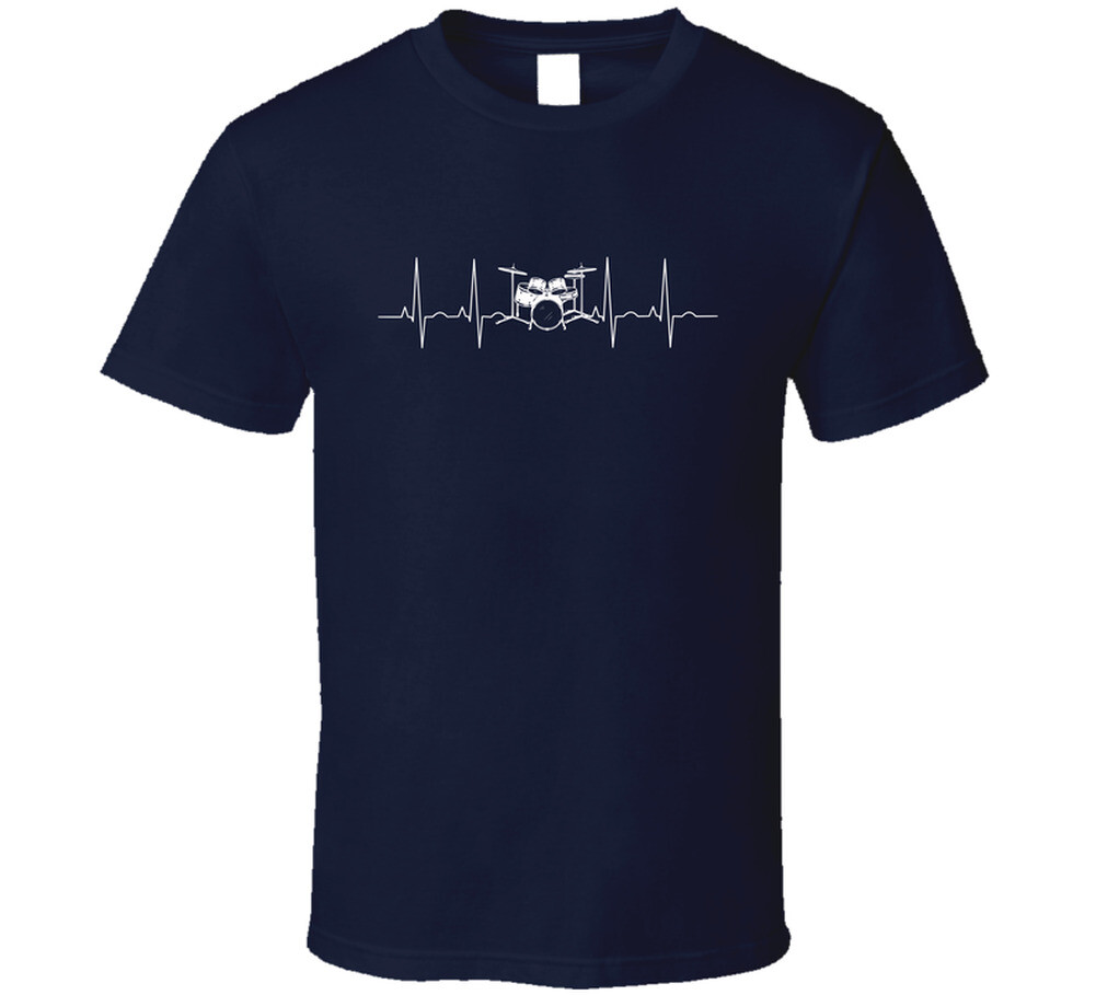 Heartbeat Drum Set Gift T-shirt – Perfect For Passionate Drummers With Rhythm In