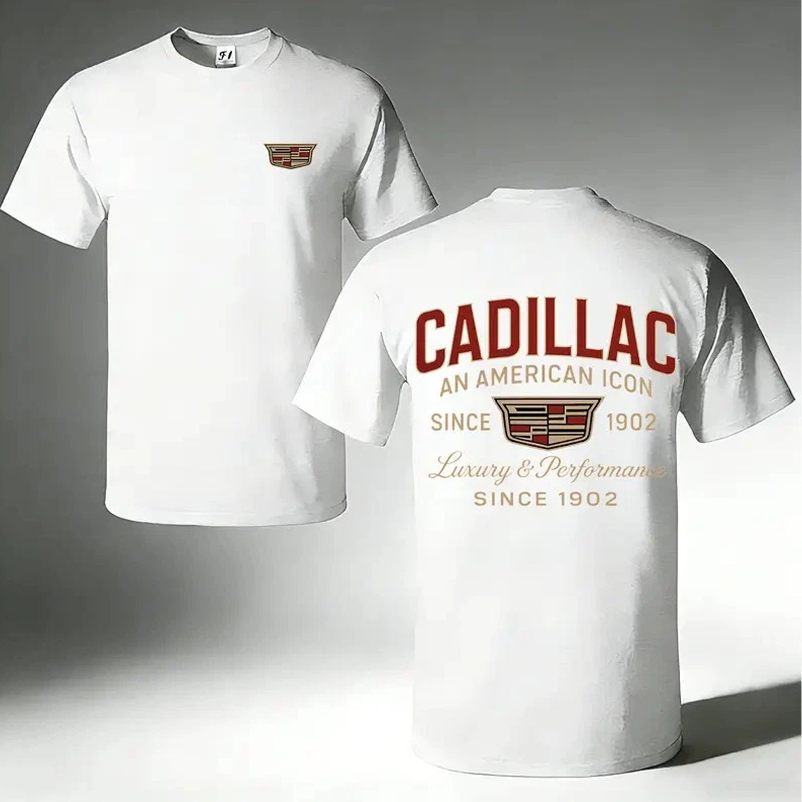 Cadillac Luxury Car Graphic T-Shirt Classic American Retro Tee FREESHIPS