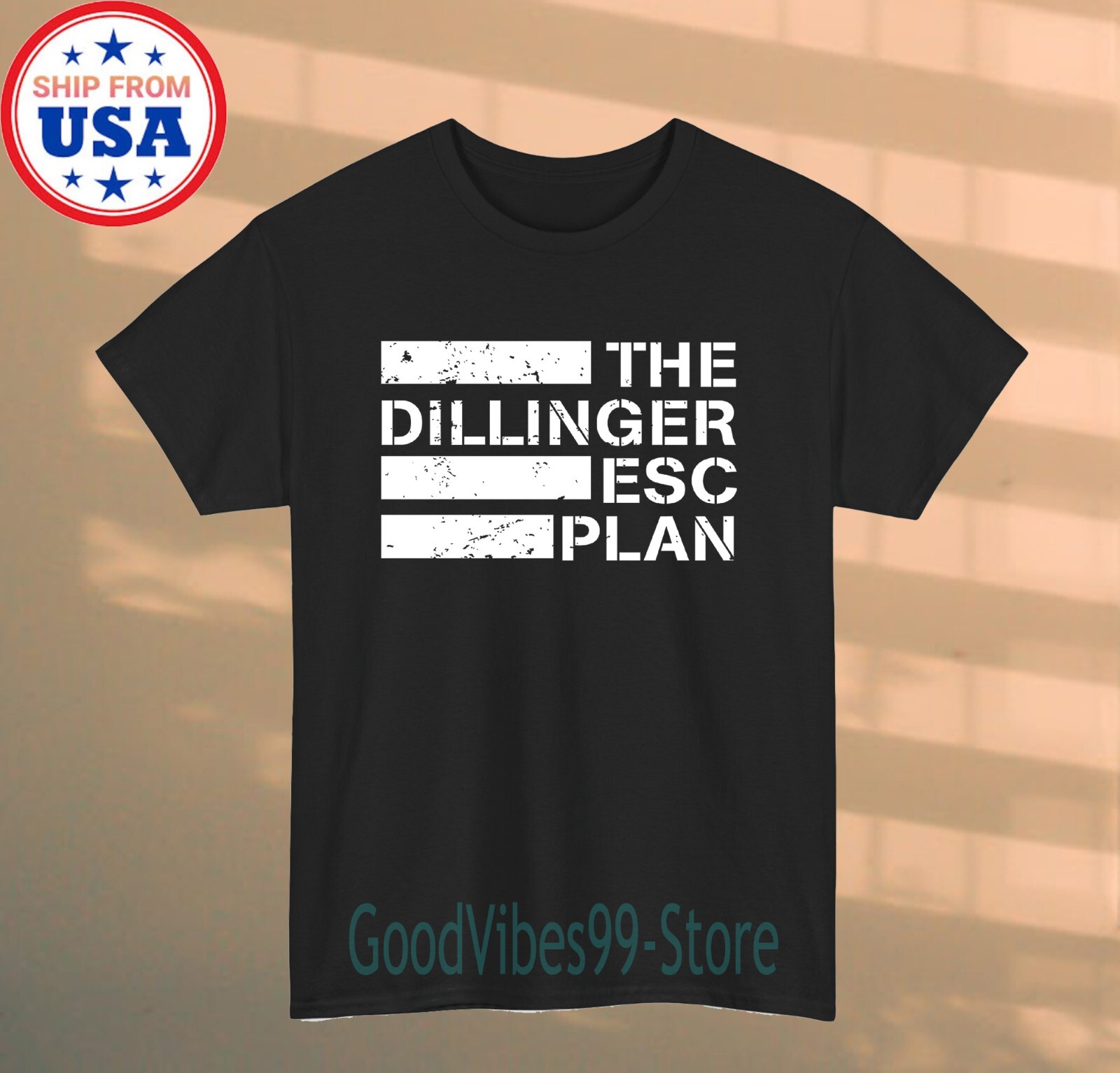 The Dillinger Escape Plan Men’s Black T-shirt Size S-5XL