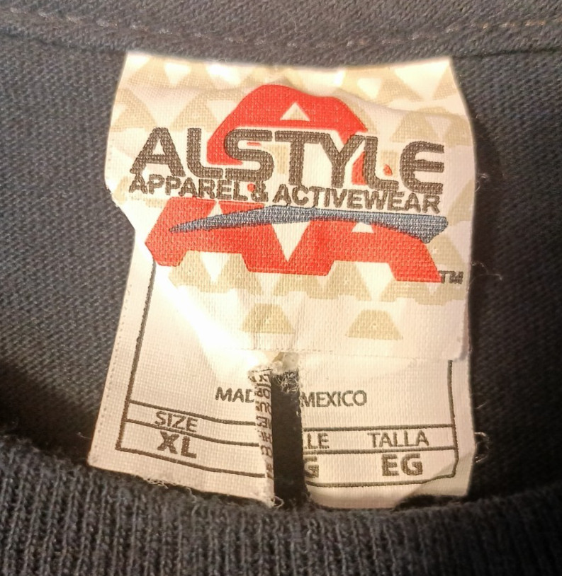 Alstyle Apparel Mens Blue Short Sleeve t-Shirt I’m Not Lazy Energy Efficient XL