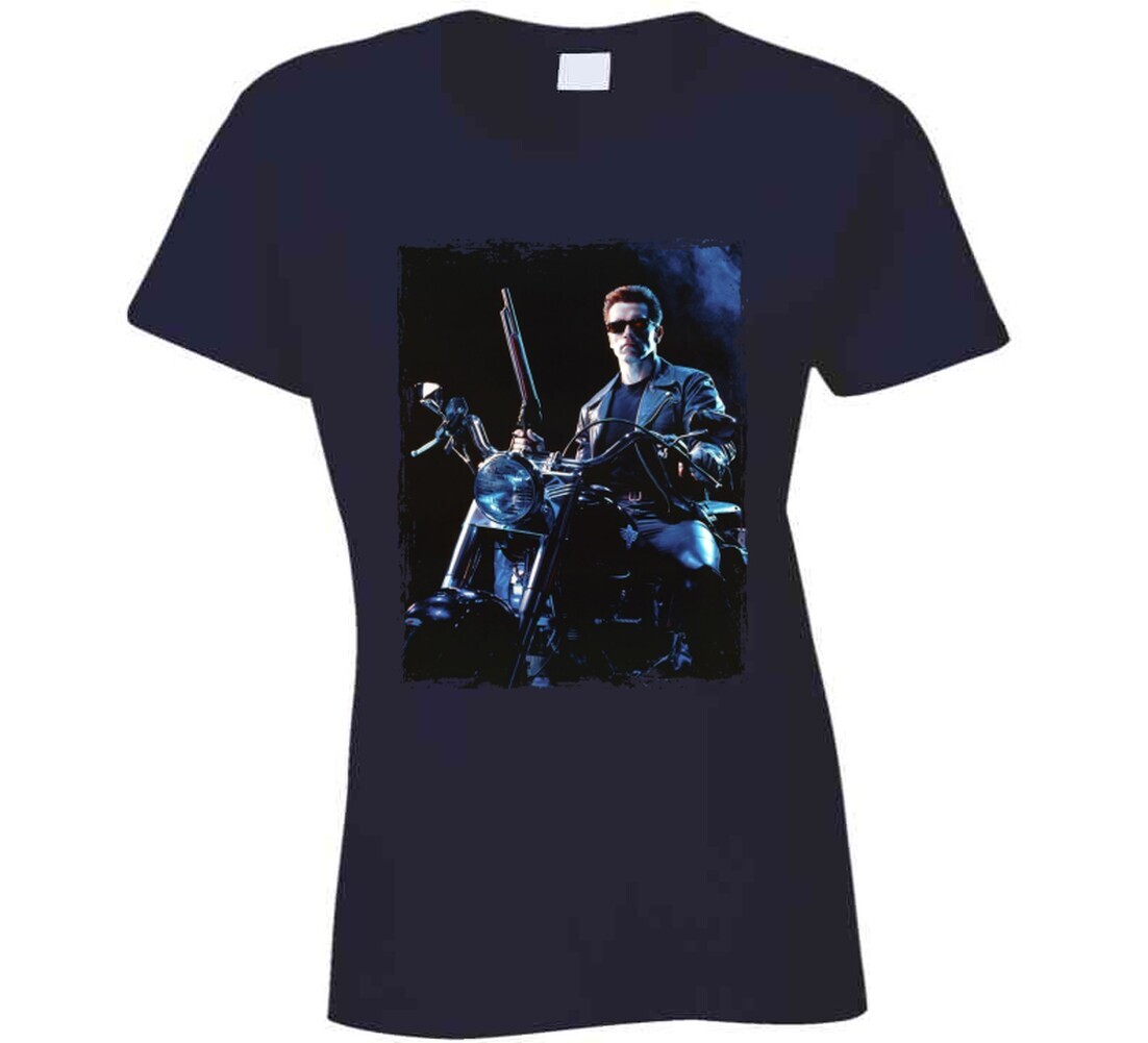 Terminator 2 Arnold Motorcycle T Shirt