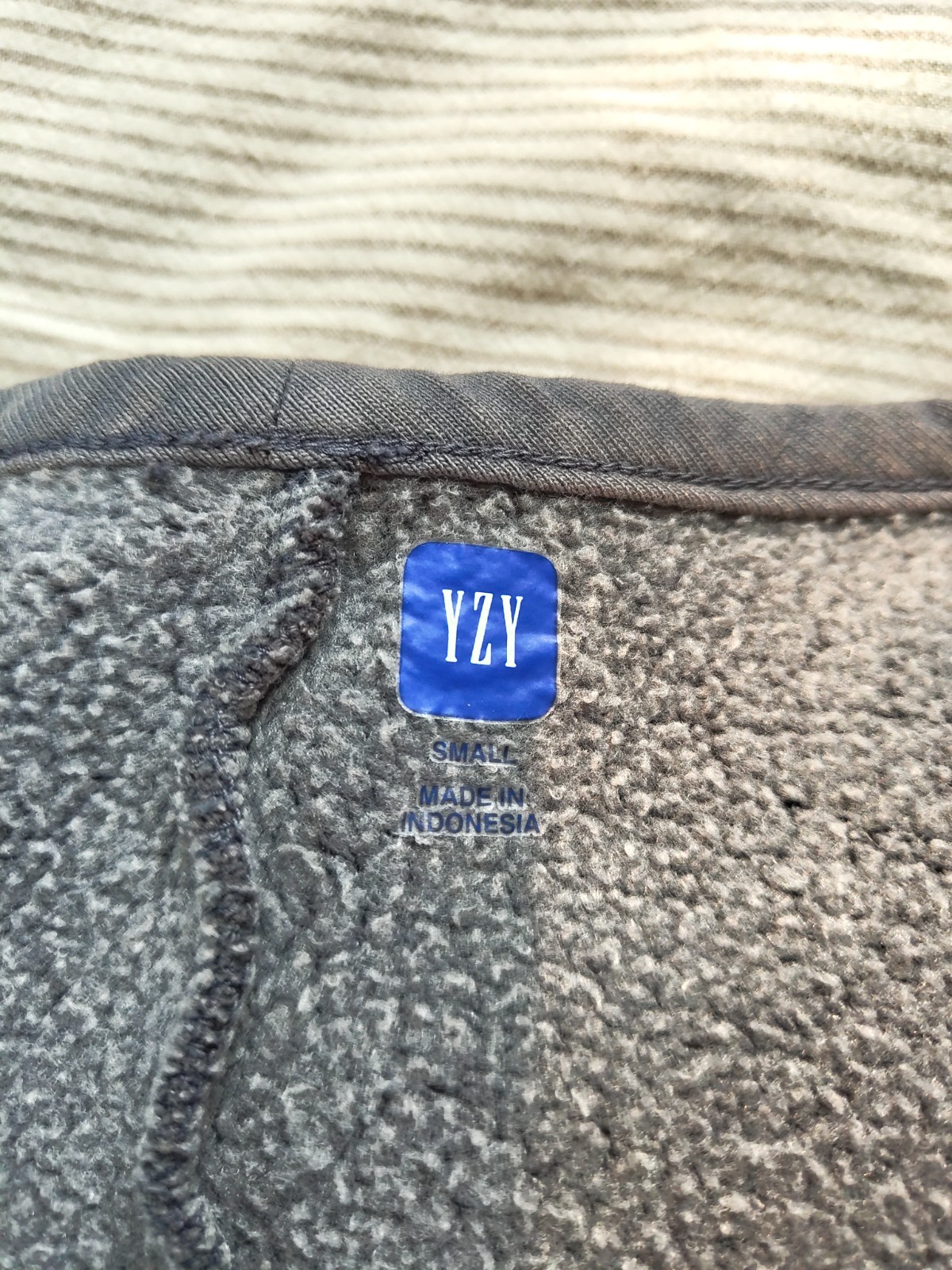 YZYxGAP Fleece Yoke Tee Back Grey Small Yeezy Oversized