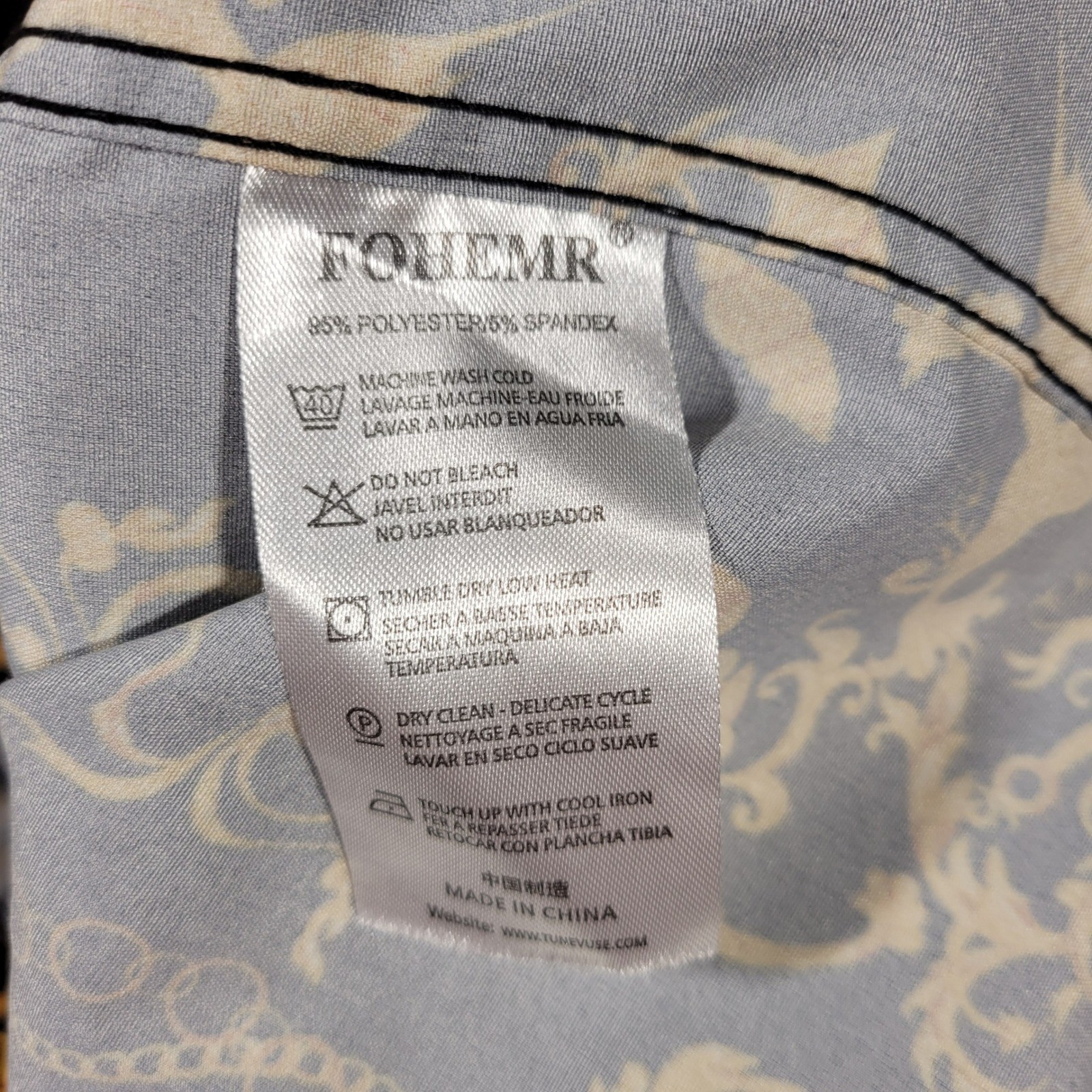 FOHEMR Mens Black Gold Chain Print Short Sleeve Button Up Shirt XL