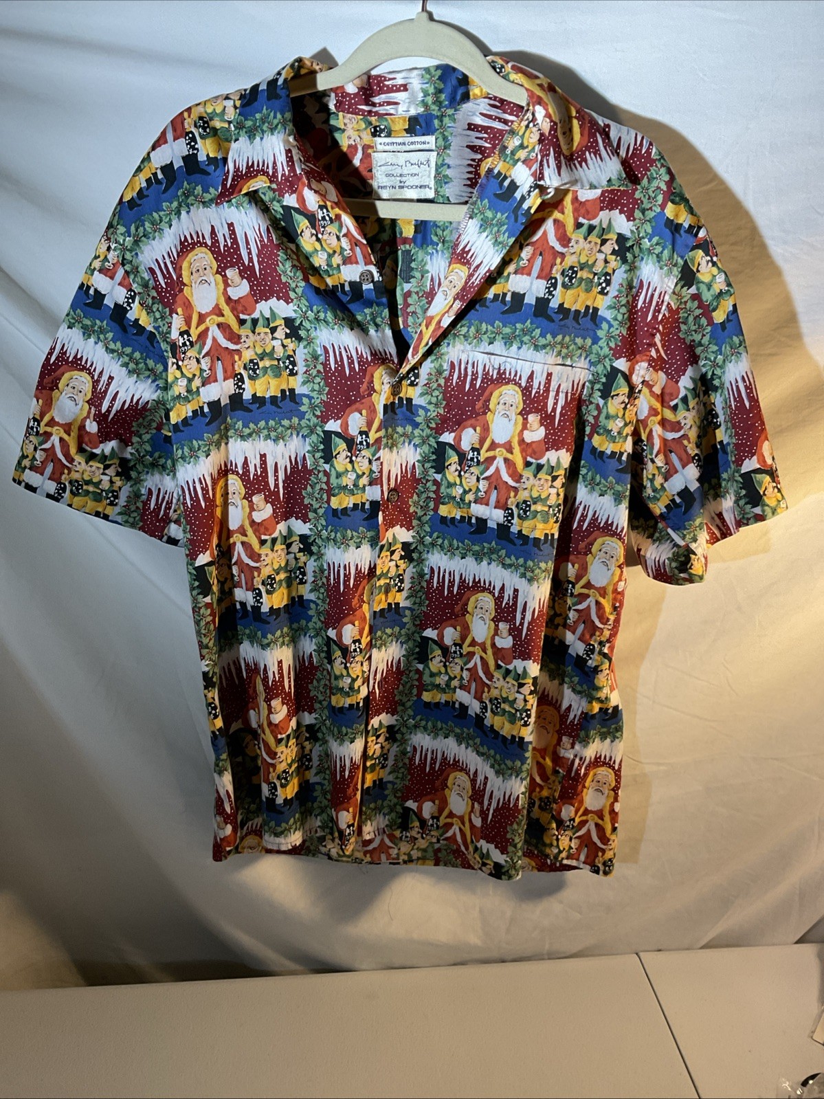 Reyn Spooner Guy Buffet Christmas Shirt M
