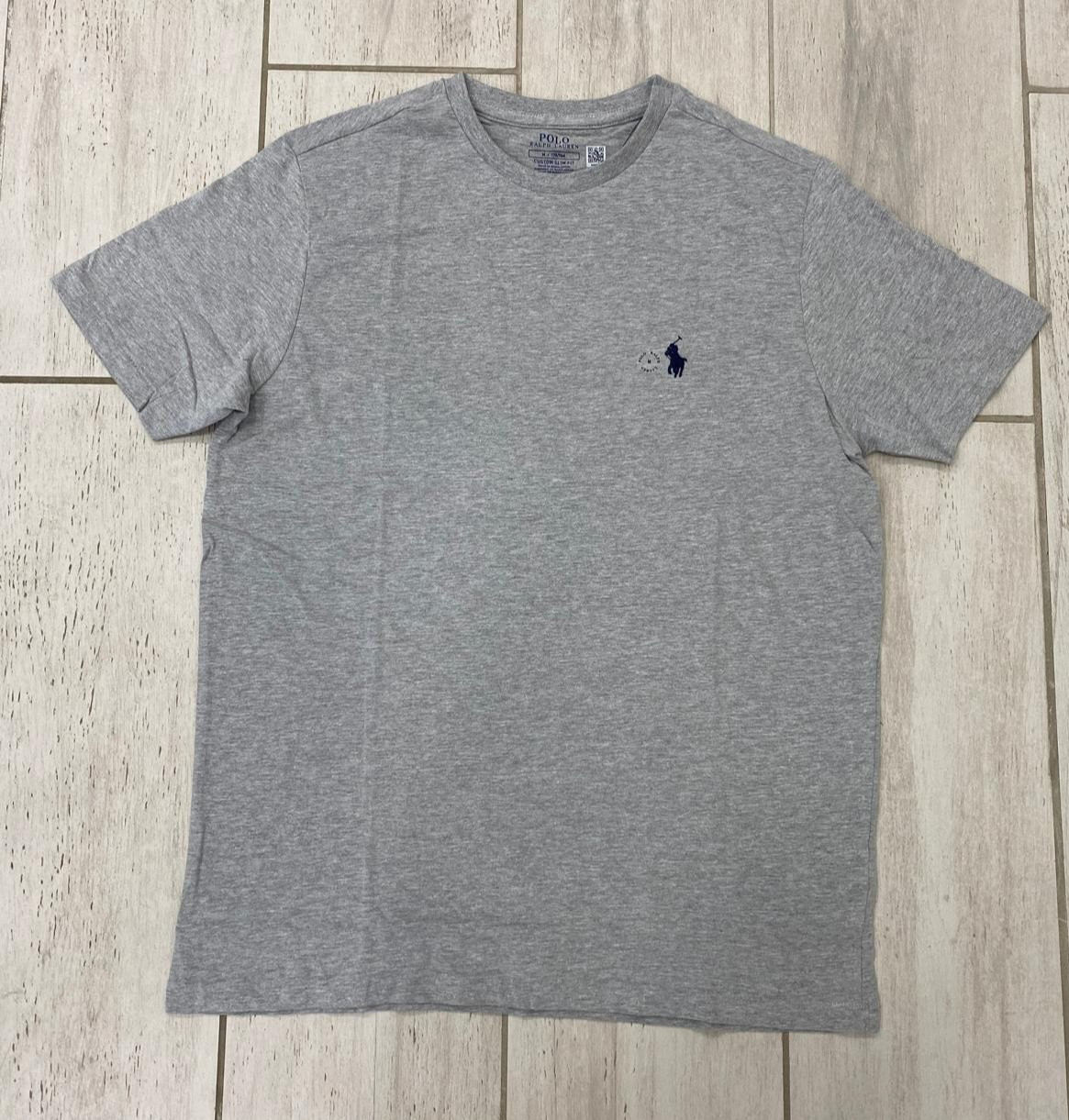 Polo Ralph Lauren Men’s Custom Slim Fit Crewneck T-Shirt Navy , Gray -S, -XXL