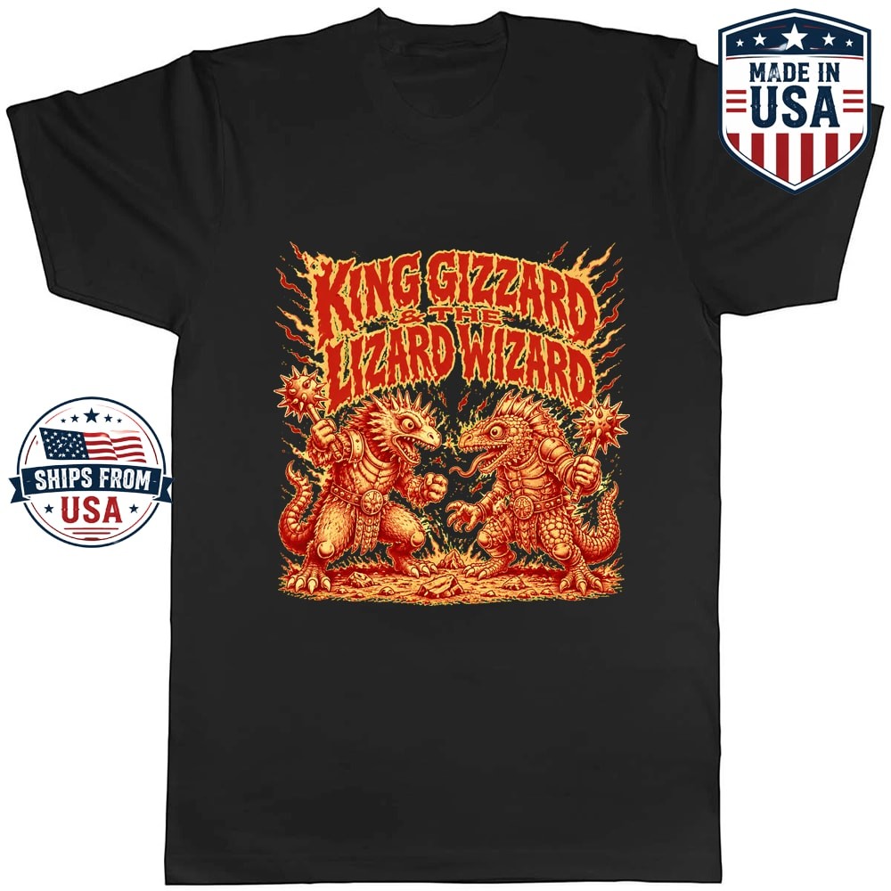 King Gizzard Lizard Wizard Monster Battle Graphic T-Shirt
