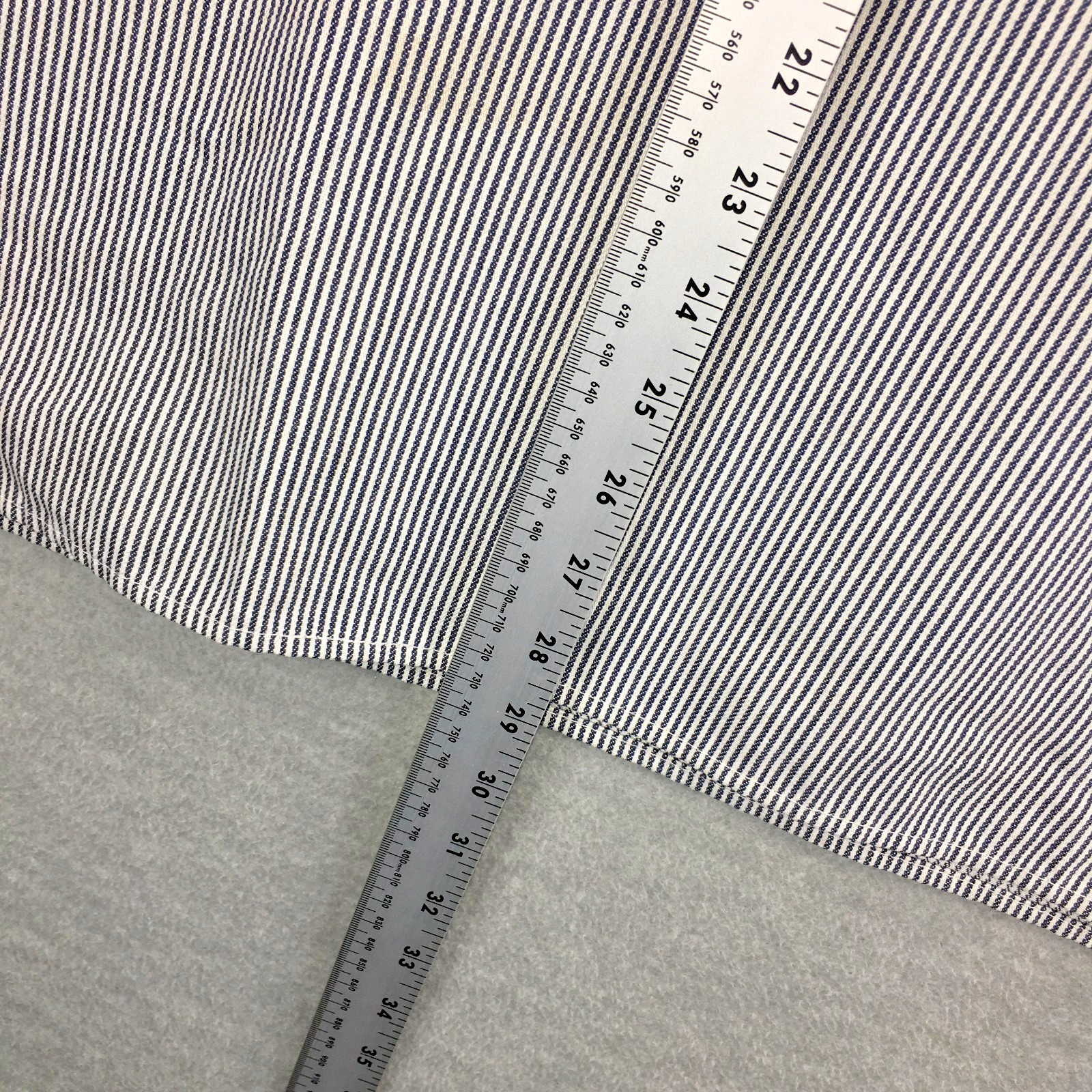 Vintage Ben Davis 1/2 Zip Work Shirt Mens XL Black White Hickory Stripe USA Made