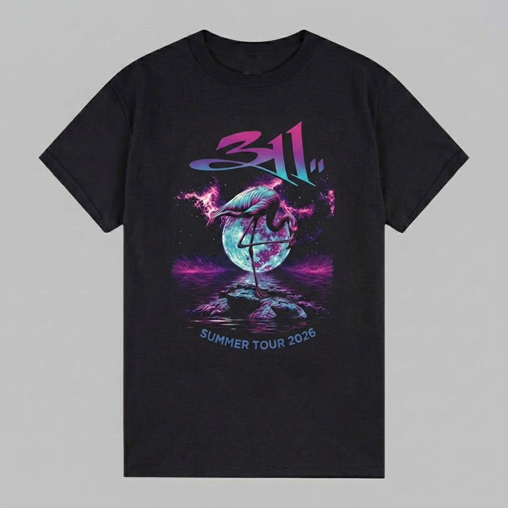 311 Band Summer Tour 2026 Mystic Flamingo T Shirt Unisex All Sizes CB1535