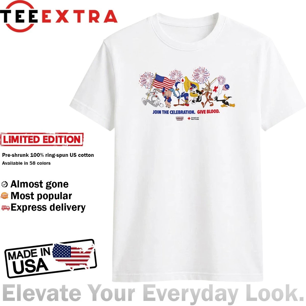 Red Cross Looney Tunes Shirt