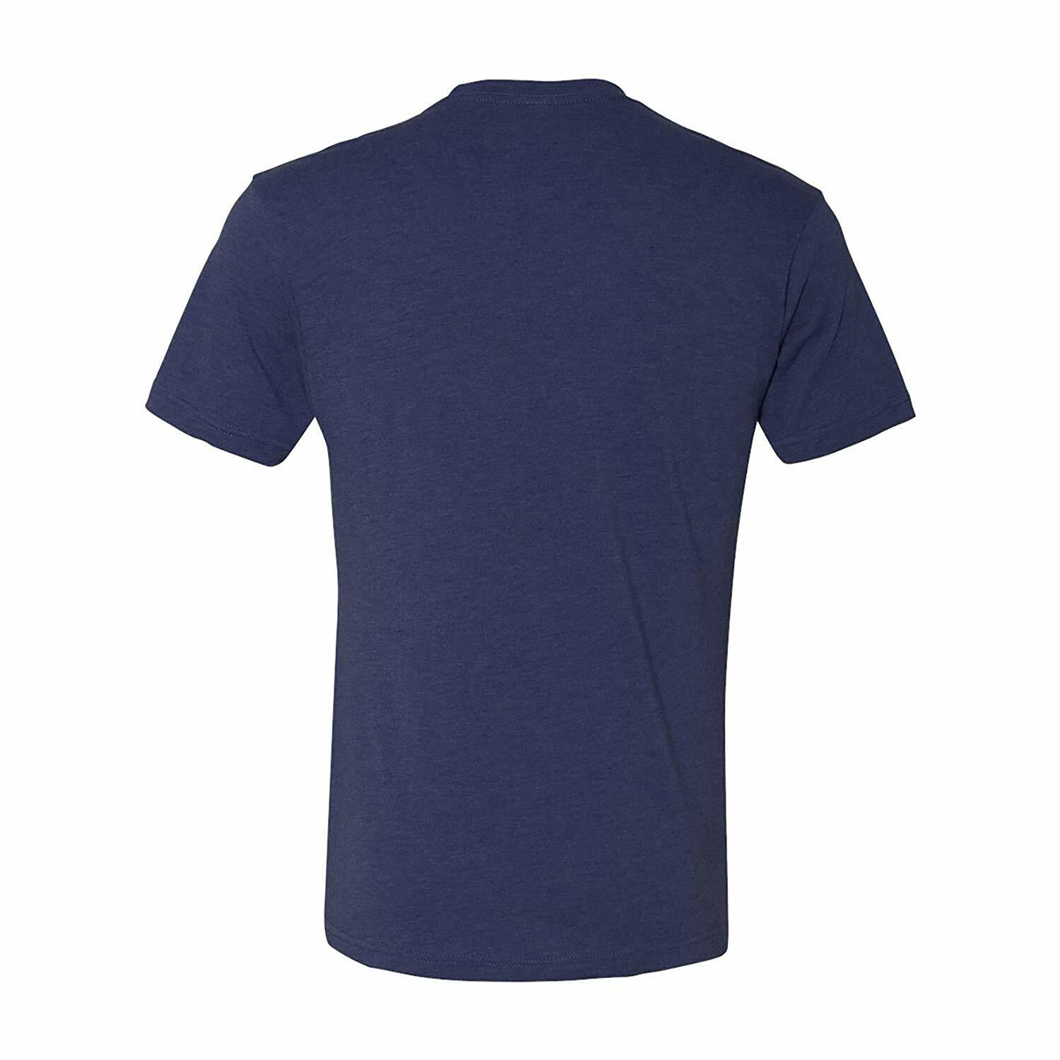 Ann Arbor City Baseball Script – Michigan Pride Triblend T Shirt – Vintage Navy