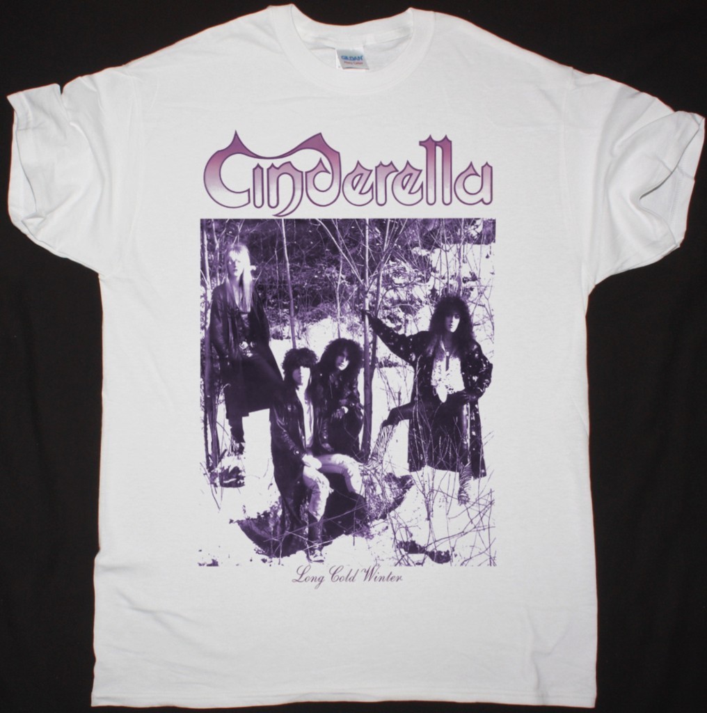 CINDERELLA LONG COLD WINTER WHITE T-SHIRT