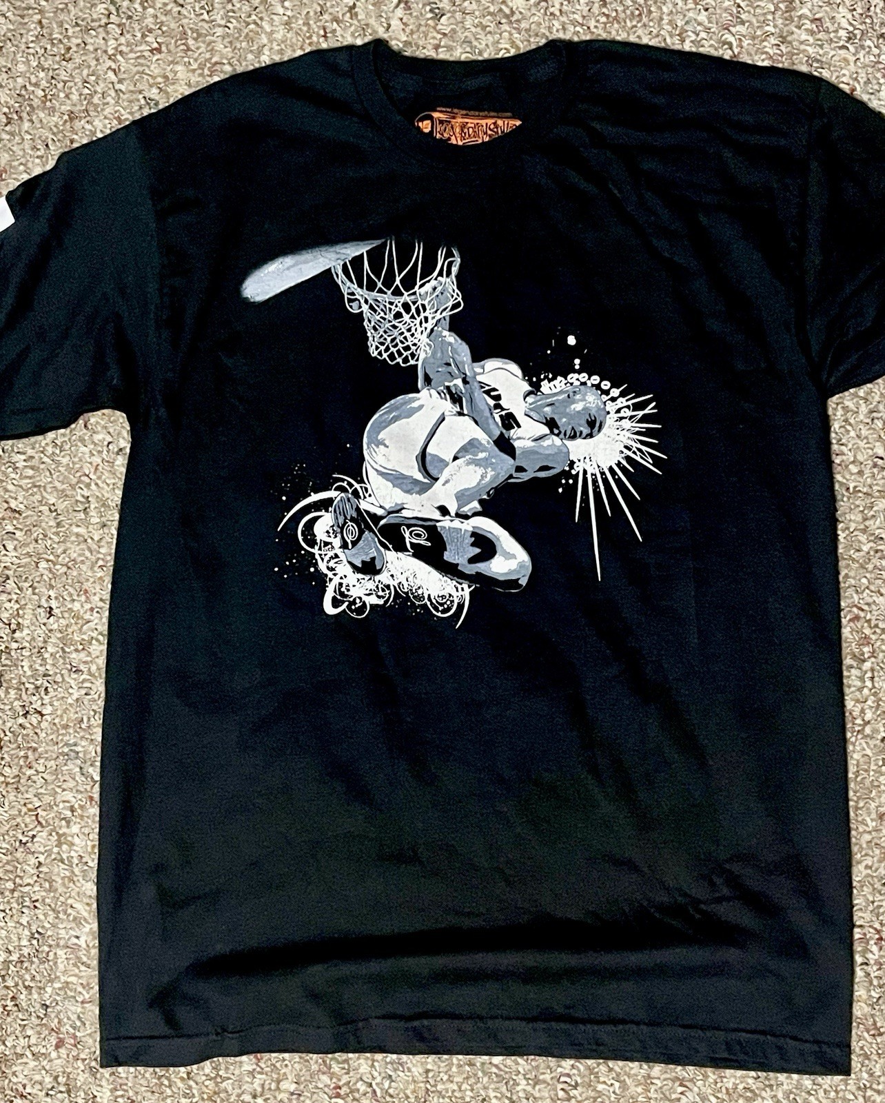 Vintage Charles Barkley Street NBA T Shirt Banksy Early 2000’s Never Worn L