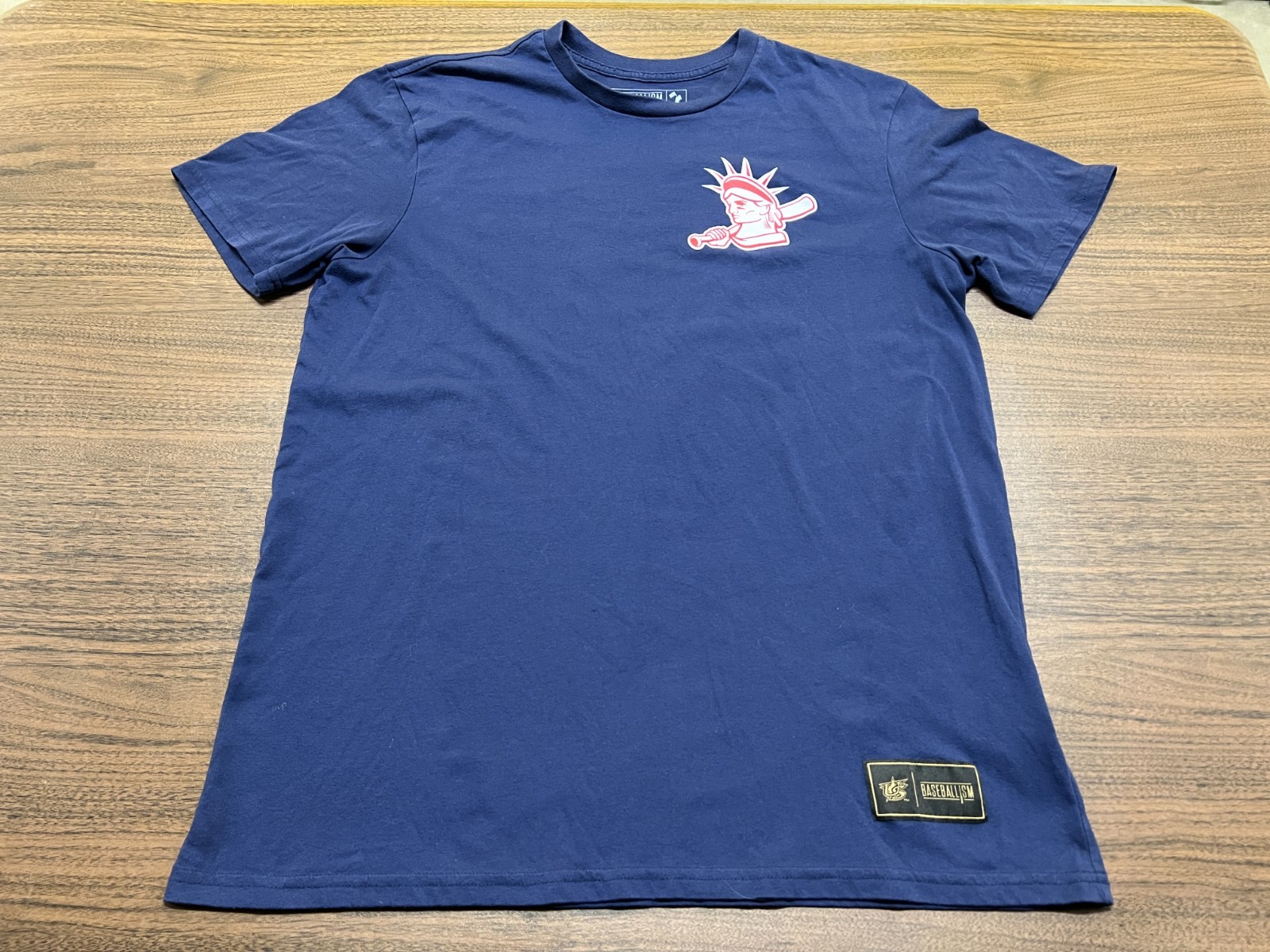 Team USA Baseball Men’s Blue T-Shirt “For Glory” Baseballism – Large