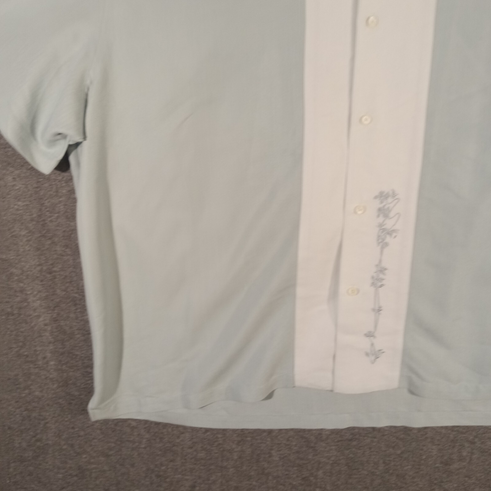 Contigo Retro Bowling Shirt Mens Size 3X SS Button Up Embroidered Green 2-Tone