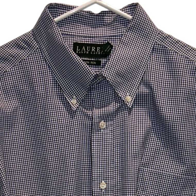Lauren Ralph Lauren Men’s Button Down Shirt Long Sleeve Gingham Check 17 1/2 36