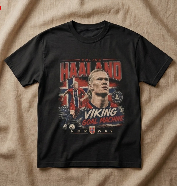 Comfort Colors Erling Haaland Shirt, Norway World Cup 2026 Vintage Tee