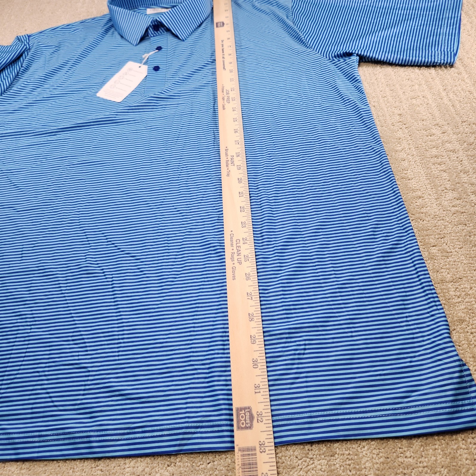 Collars And Co Shirt Men 3XL Dress Collar Polo Featherweight Performance Stretch