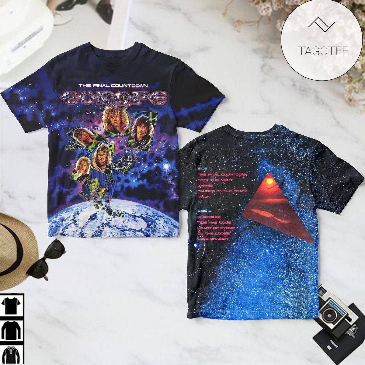 Remake Europe The Final Countdown Album S to 5XL 3D Shirt All Over Print VA018