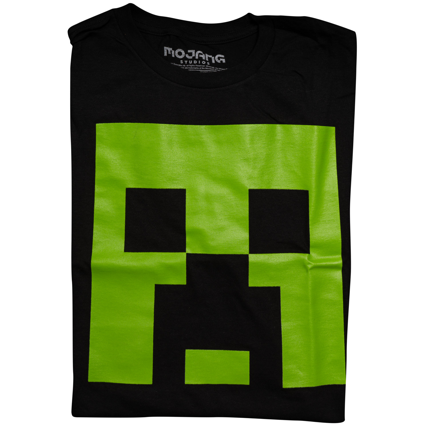 Minecraft Fear The Creeper Glow in Dark 2 Piece Adult T-Shirt Set