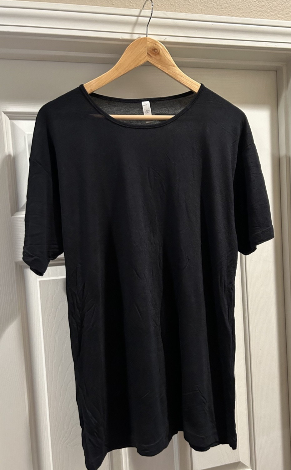 American Apparel Unisex Black Viscose T-shirt Size Medium (Old/Deadstock NWOT)