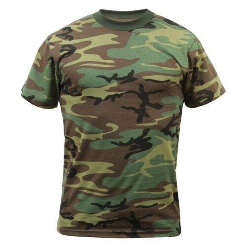 Rothco 37572 Men’s Woodland Camo Short Sleeve T-Shirt Medium