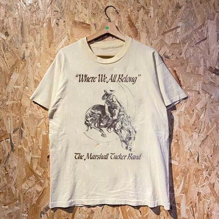 MARSHALL TUCKER BAND remake 1974 natural color tee QT1277