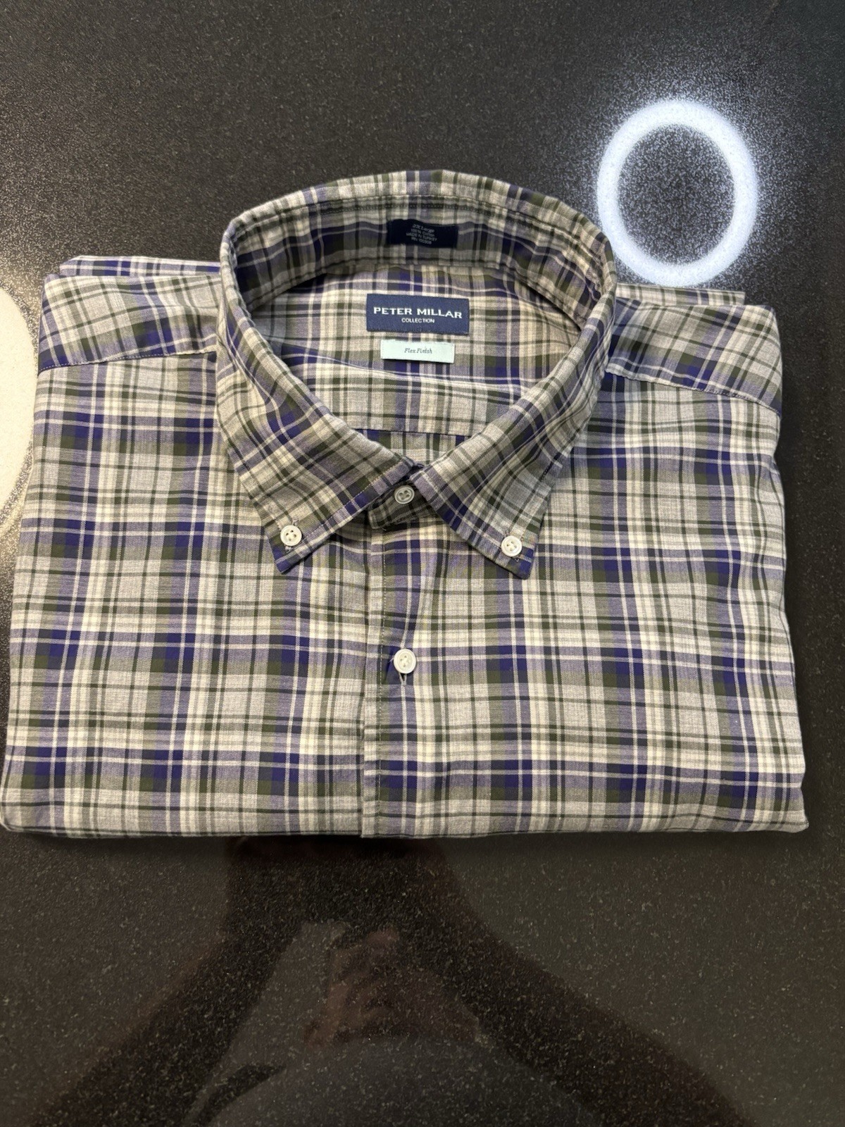 Peter Millar Collection Men’s Flex Finish Shirt Long Sleeve Button Down 2XL