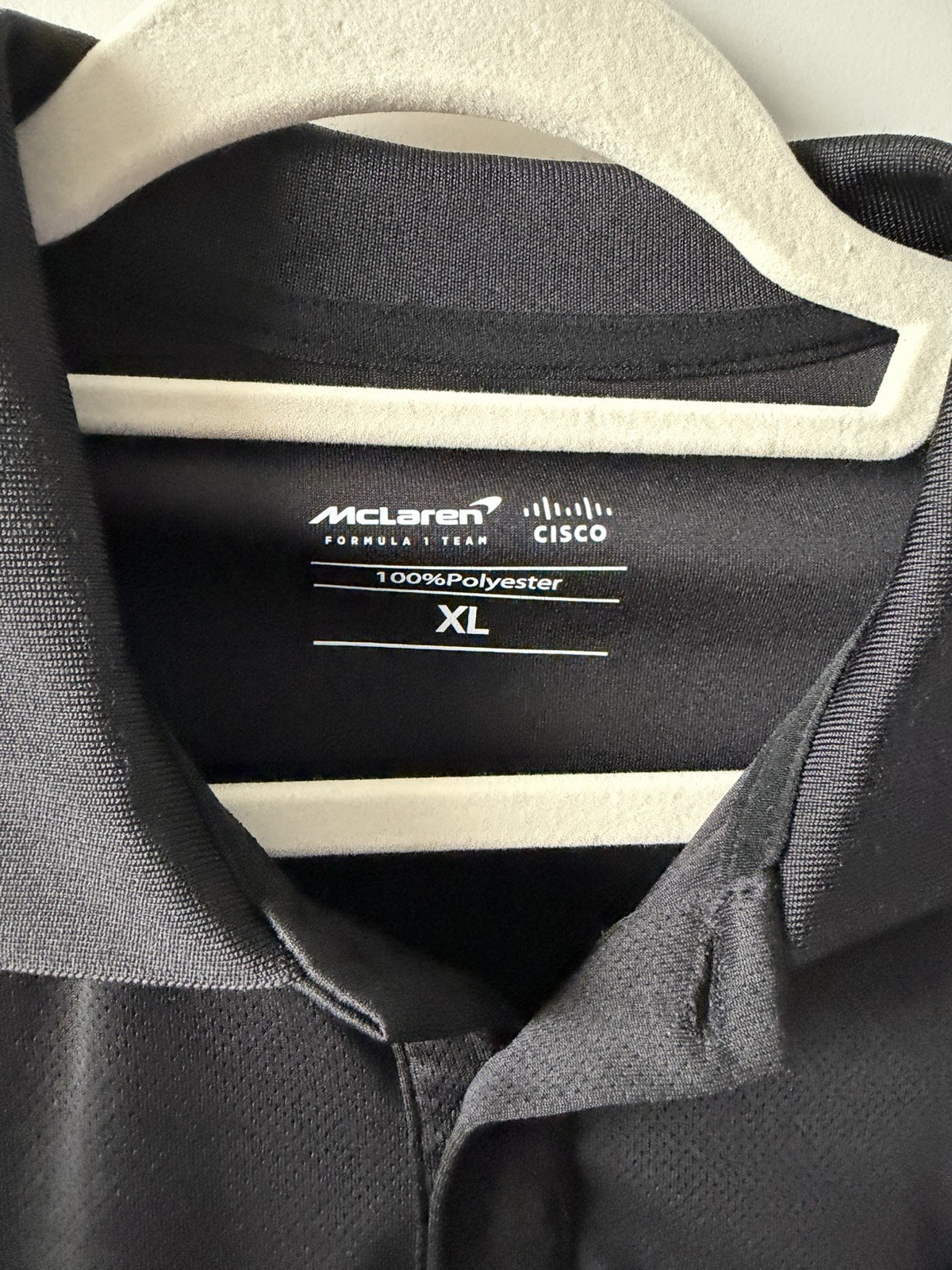 McLaren Racing F1 Polo Cisco Size Men’s XL Black Formula One