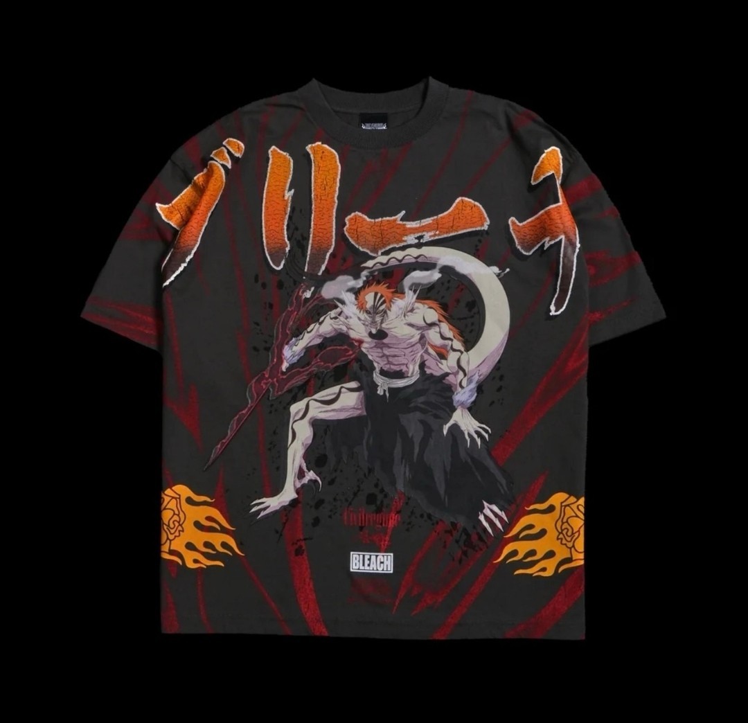 Civil Regime X Bleach Hallow’s Chaos 199X T-shirt Mens Size Large (Oversized)