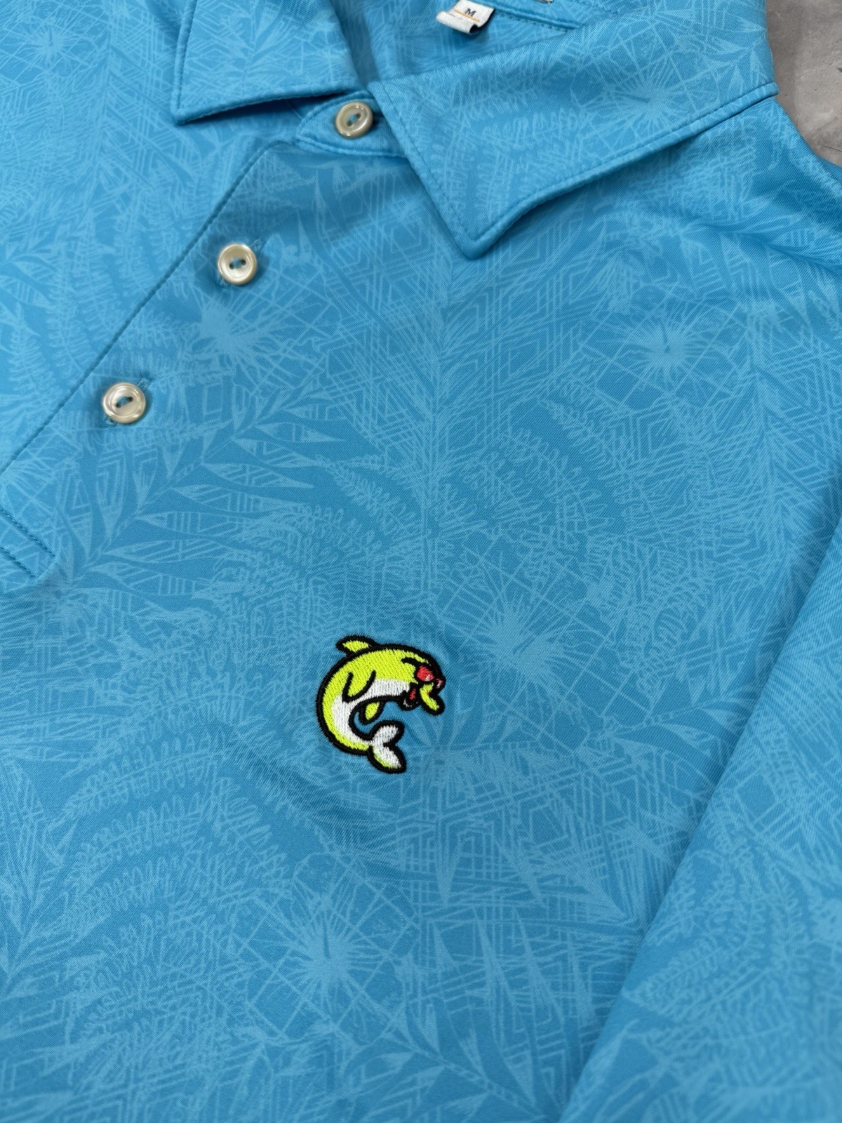 Peter Millar x Swag Hand Ten Flipper Polo Golf Summer Comfort Shirt Mens Size M