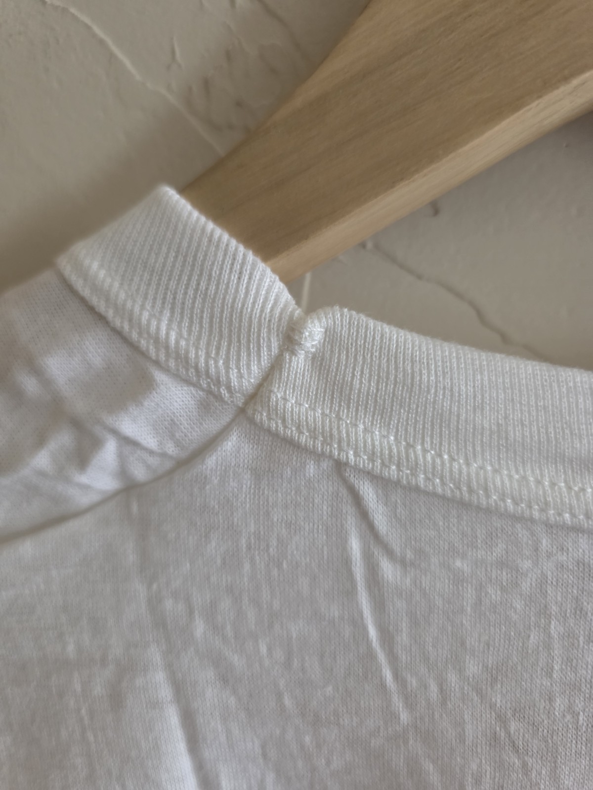 New NWOT Vintage 50s Penny’s White Blank Soft T-shirt Size 46 100% Combed Cotton