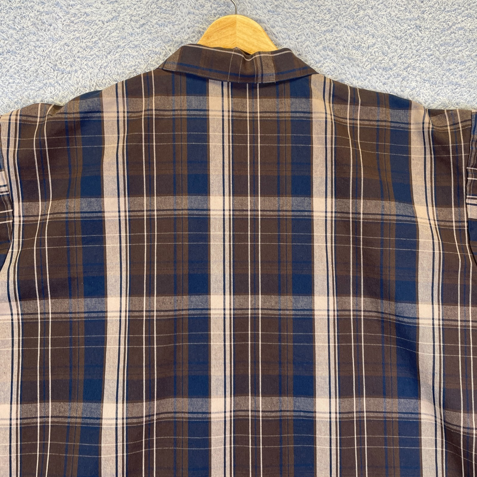 Vintage Ben Davis Men’s XXL Plaid Short Sleeve Zip Work Shirt Mechanic