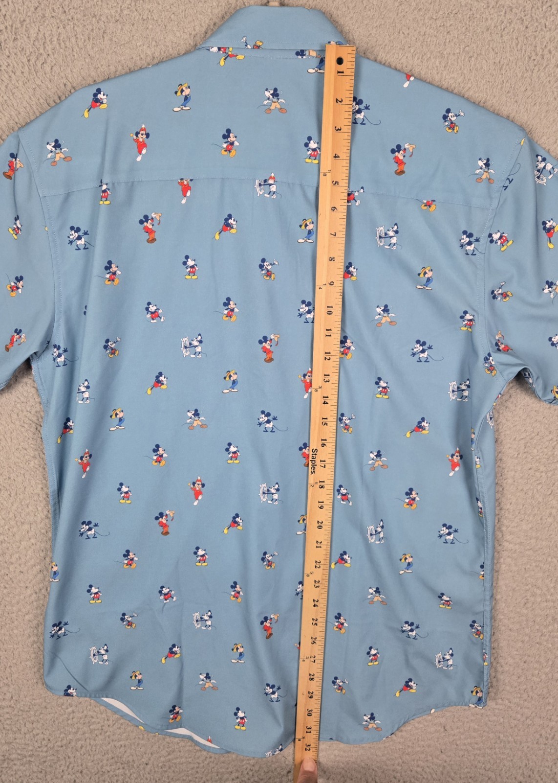 RSVLTS Disney 100 Limited Edition Short Sleeve Performance Shirt Mens L Slim Fit