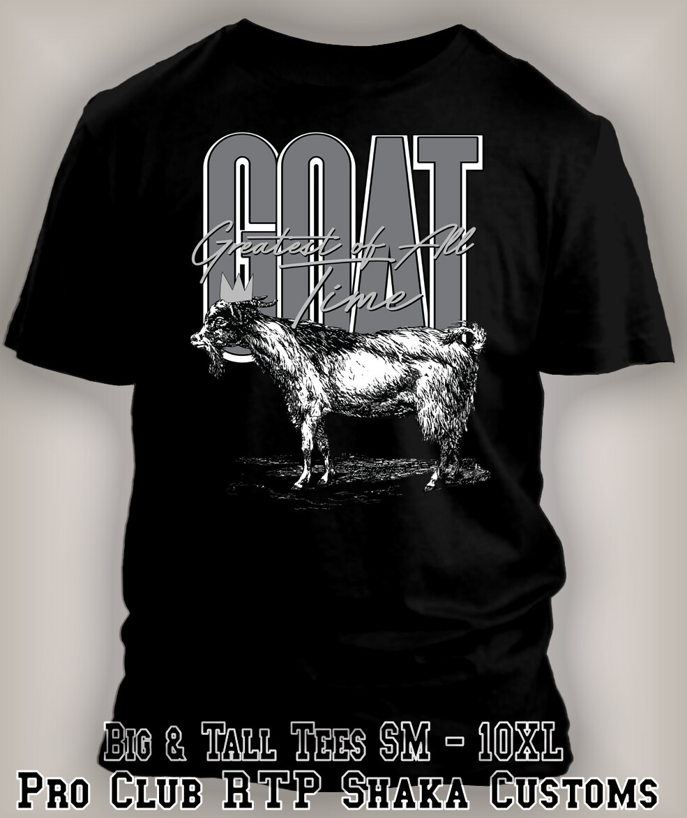 GOAT the Greatest Sneaker Tee Shirt to Complement Jordan 1 “Black Toe Shoe