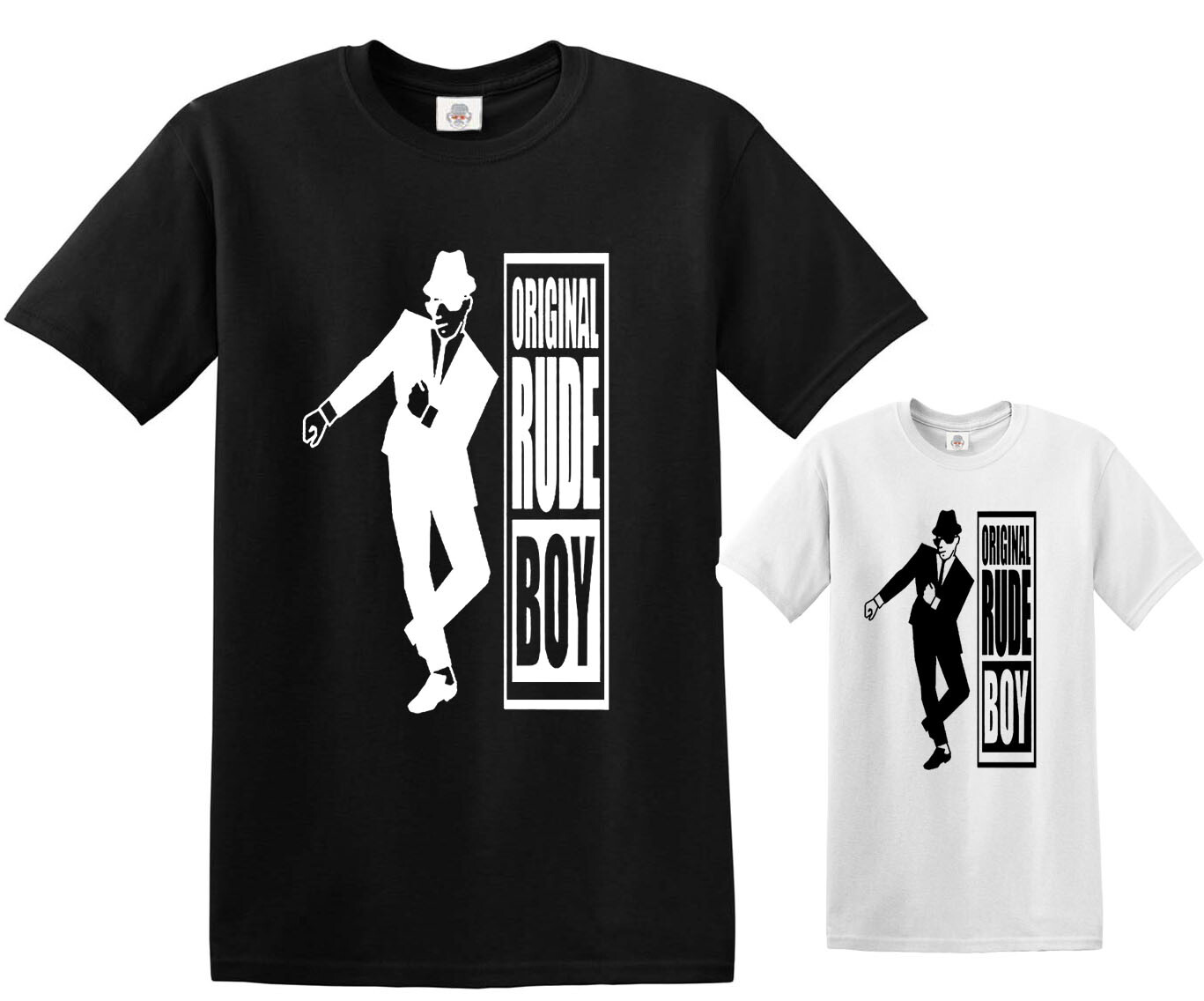 ORIGINAL RUDE BOY T-Shirt 2 Tone The Specials Original Two Tone 2 Tone Records