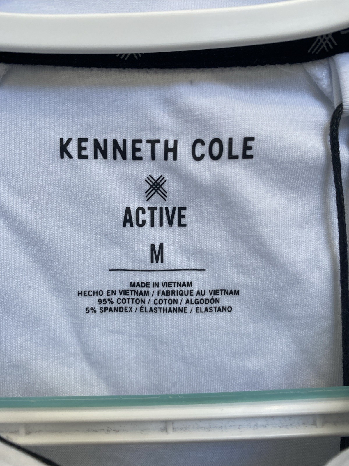NEW Kenneth Cole Active Men’s Medium White Short Sleeve Polo Shirt NWT