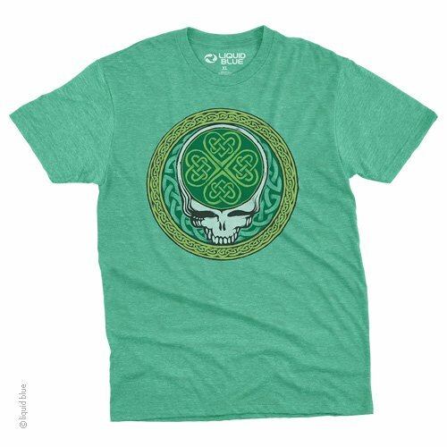 GRATEFUL DEAD-CELTIC SHAMROCK SYF-T-SHIRT S-M-L-XL-XXL-3X Garcia,Wier,Lesh,Hart