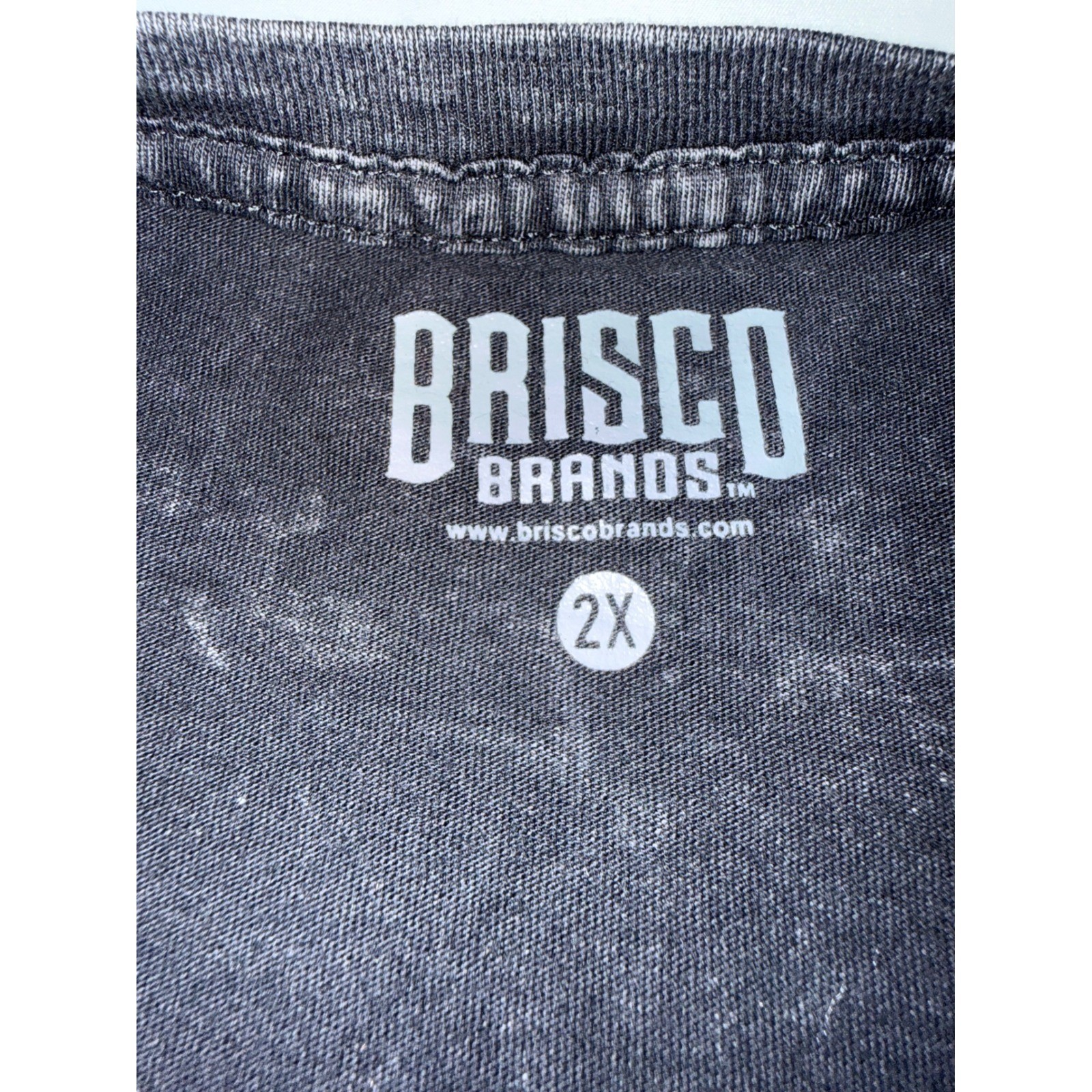 Brisco Brands Street Fighter Ryu Angel Graphic Tee Acid Wash Gray Mens 2X NWOT