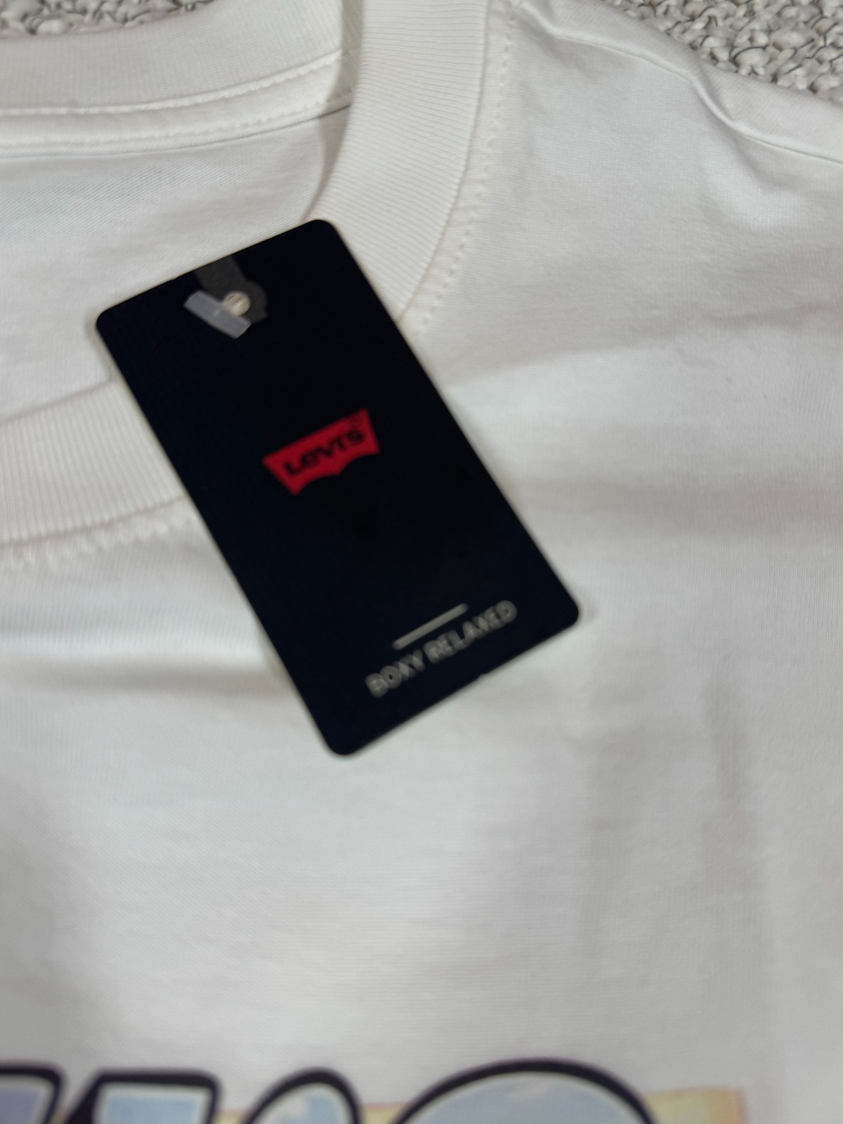 Levi’s Men’s Graphic Coastal Postcard XL White Short Sleeve Cotton Logo Tee