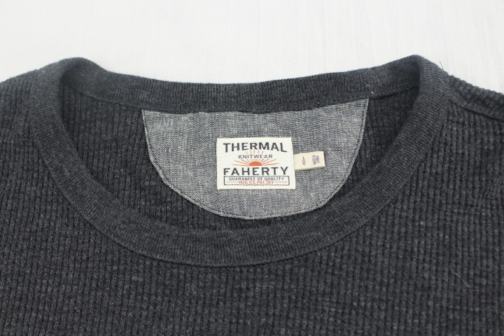 Faherty Cloud Waffle Shirt Mens Large Thermal Pullover Cotton Long Sleeve