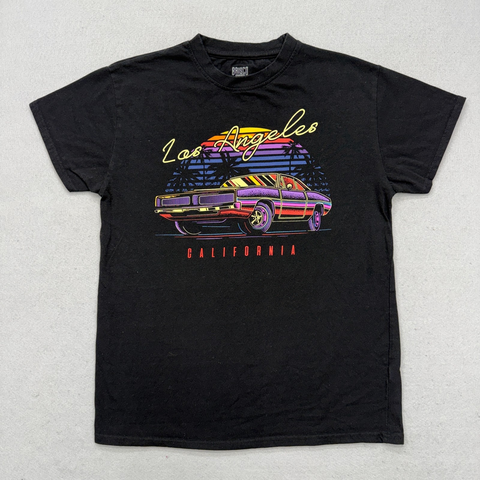 Brisco Brands Los Angeles Classic Auto Theme Size M Black T-Shirt