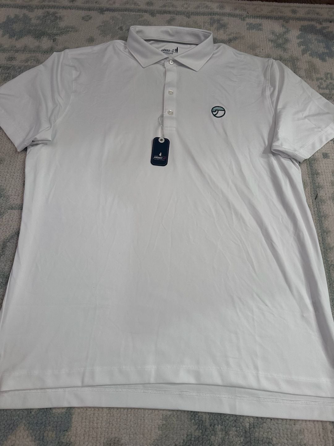 johnnie-O Birdie Performance Polo Shirt in White