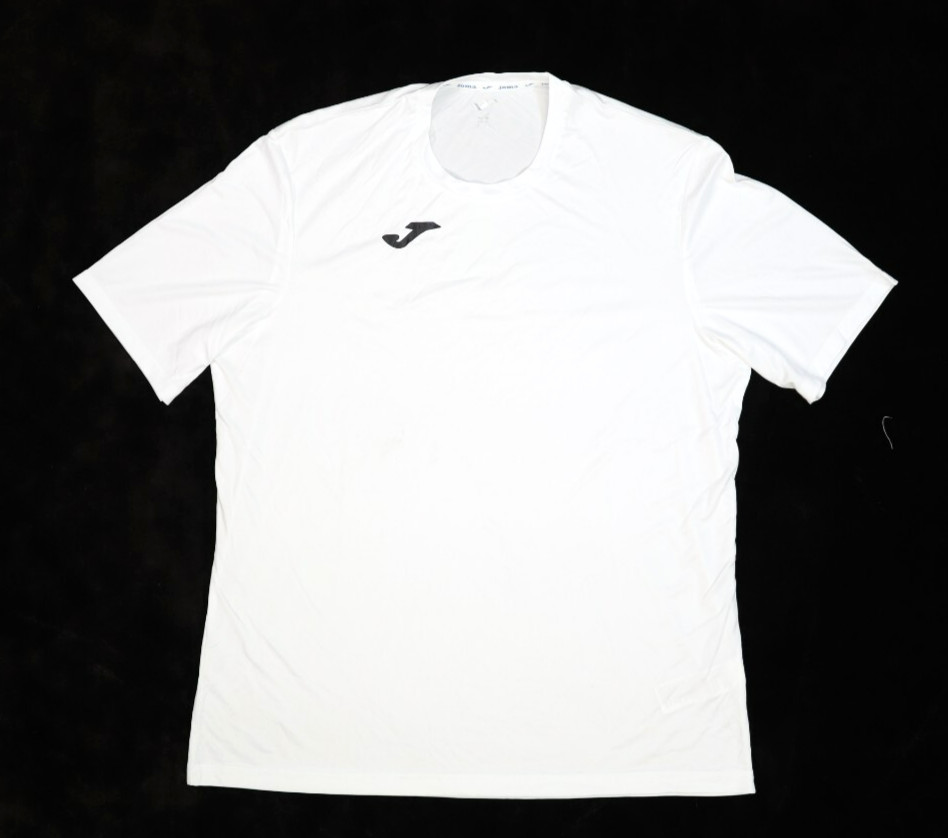 Joma Mens Solid White Short Sleeve Round Neck Athletic Soccer Blank T-Shirt XL