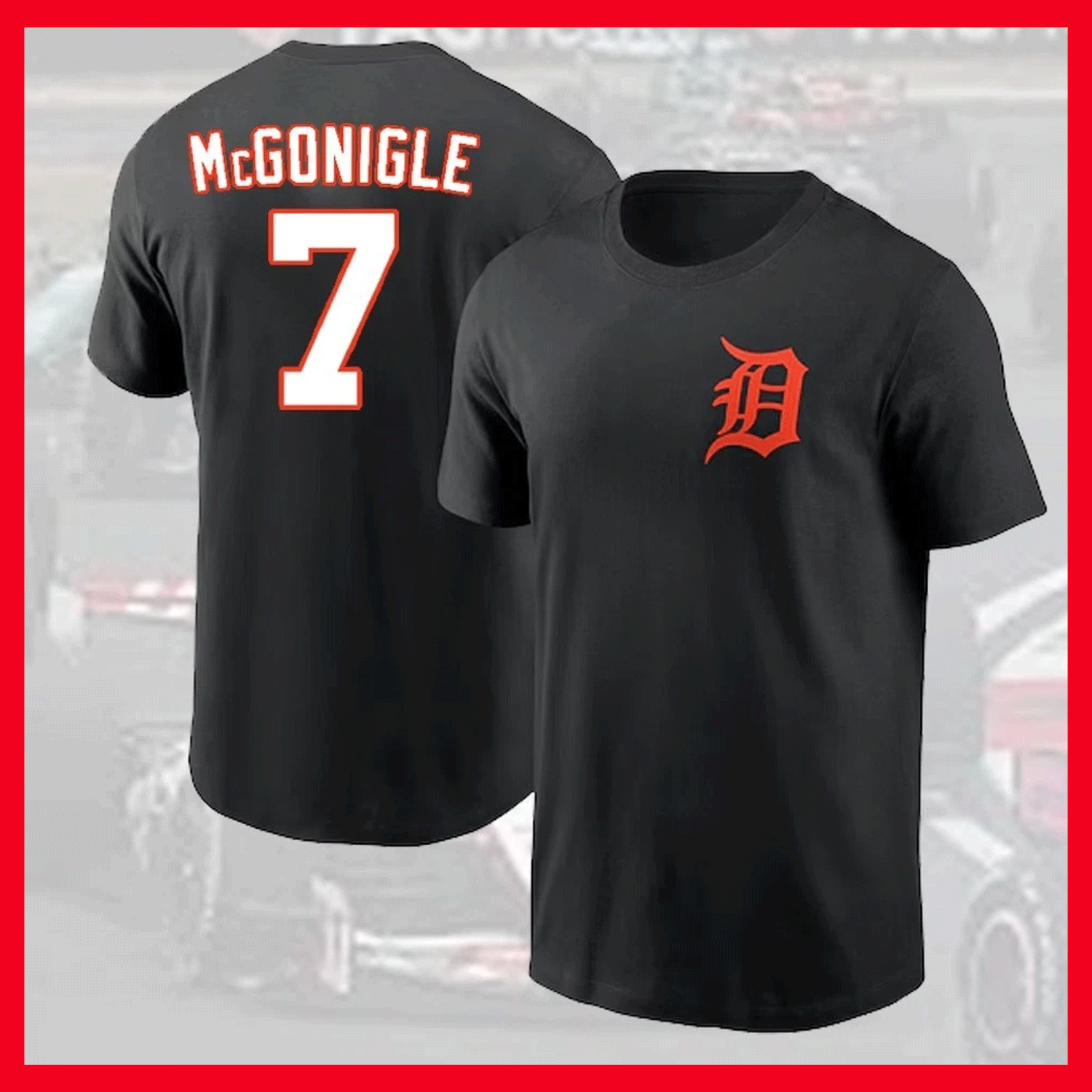 HOT- Kevin McGonigle #7 Detroit Tiger Basball Name & Number Player For Fans